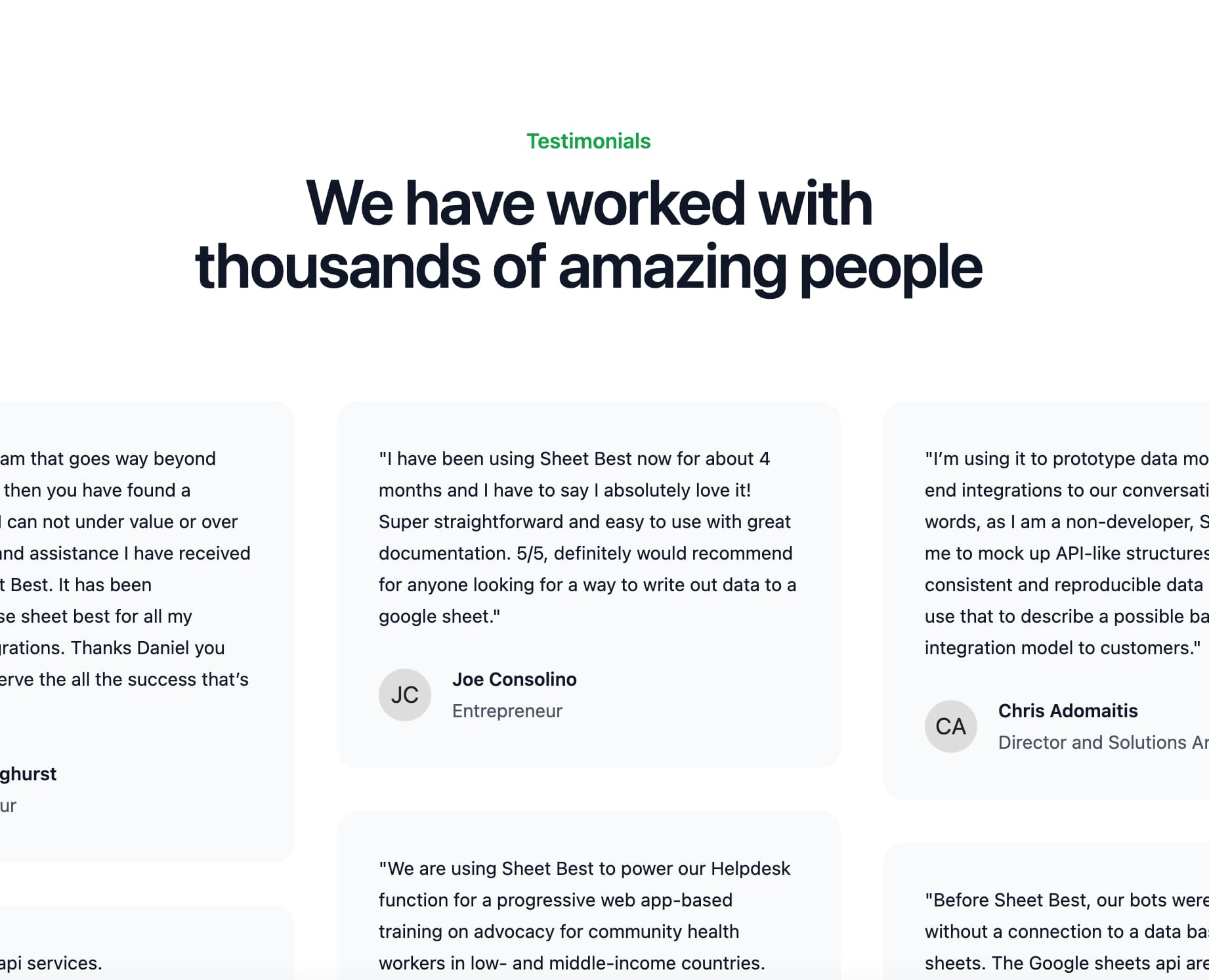 Testimonials Template